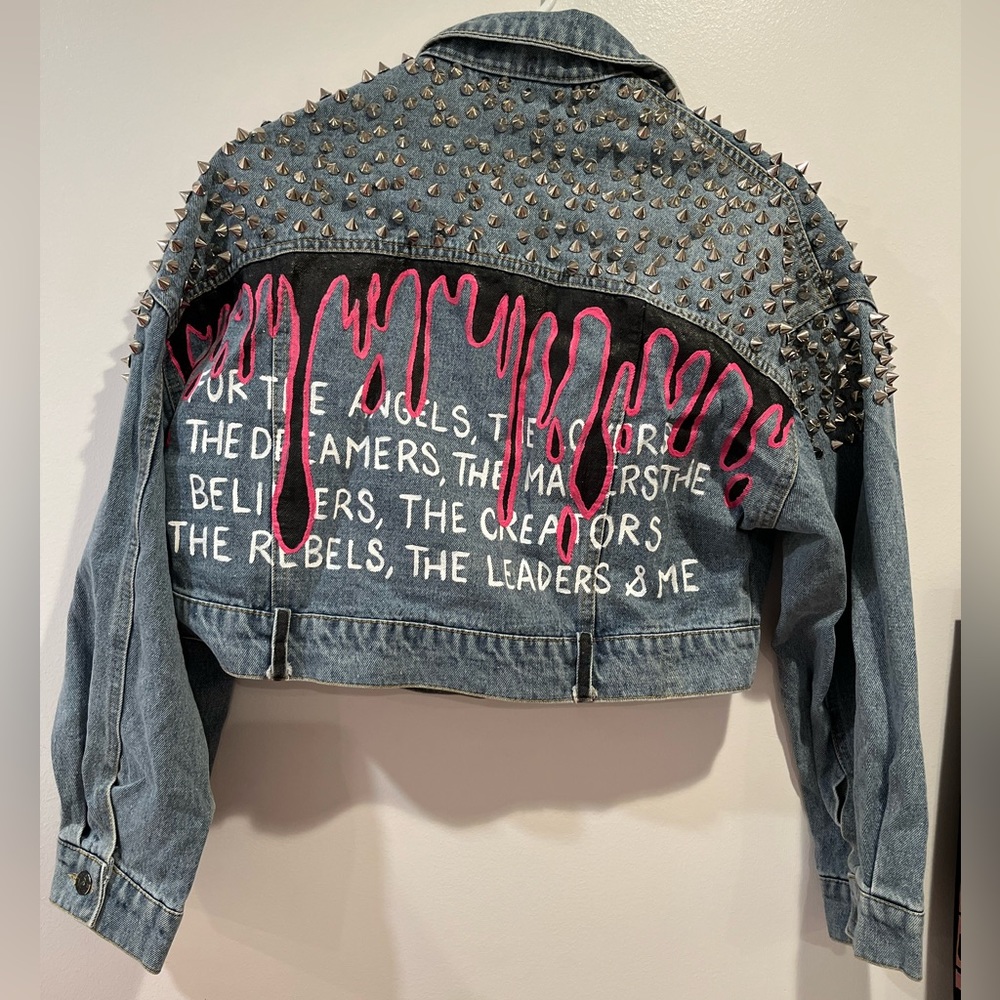 “Stay Drippy” Jean Jacket Wren + Glory